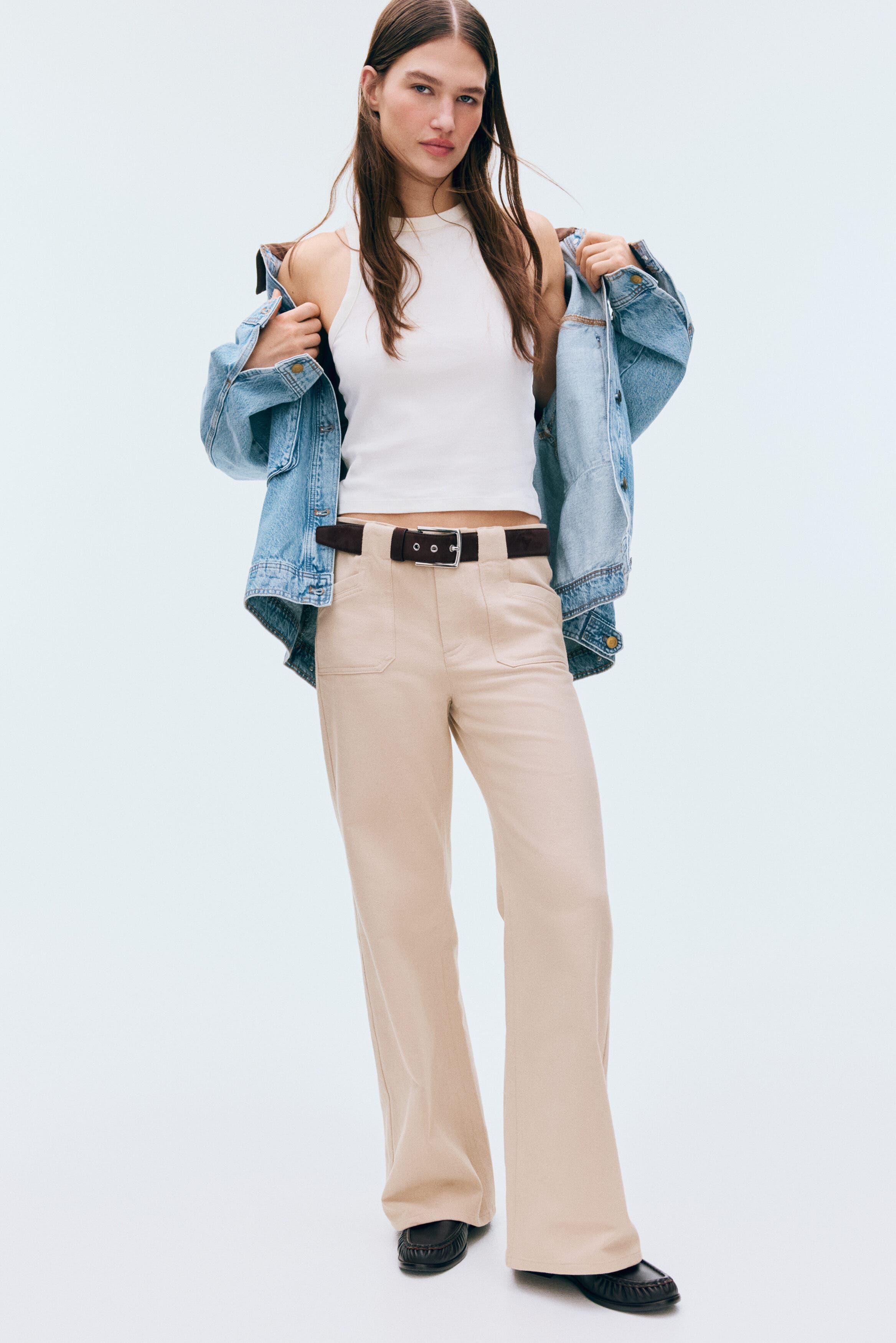 Wide Twill Trousers - image 4