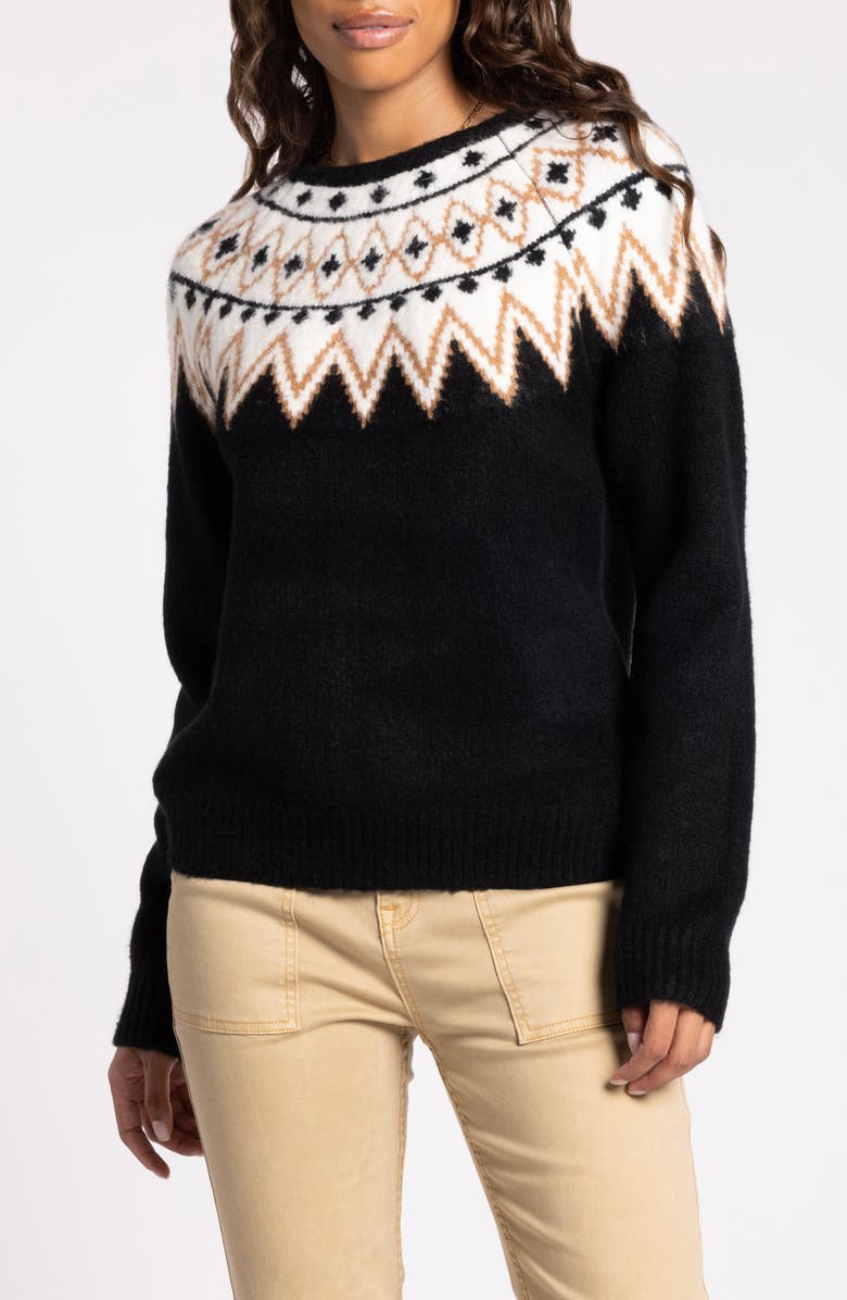 Thread & Supply Claire Fair Isle Crewneck Sweater, Main, color,