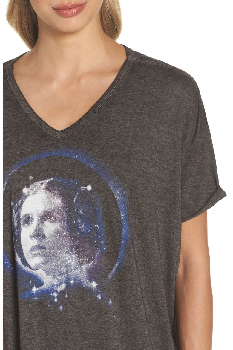 Star Wars™ Leia Nightshirt, Alternate, color, BLACK STAR LEIA