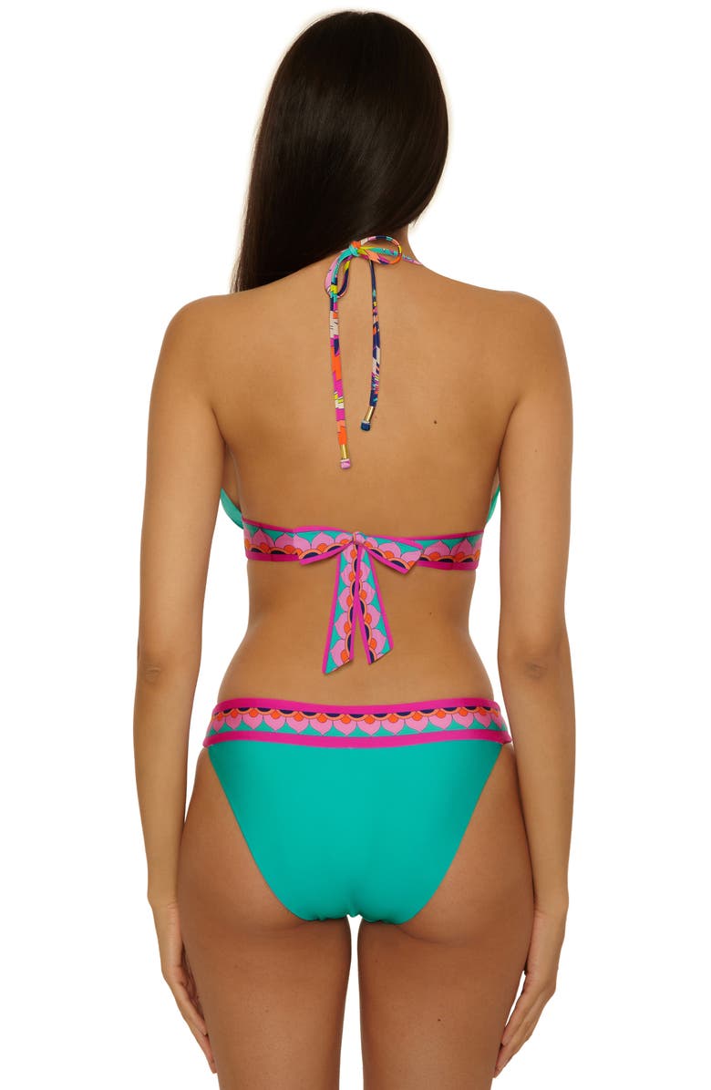 Trina Turk Paralia Reversible Halter Bikini Top, Alternate, color, Multi