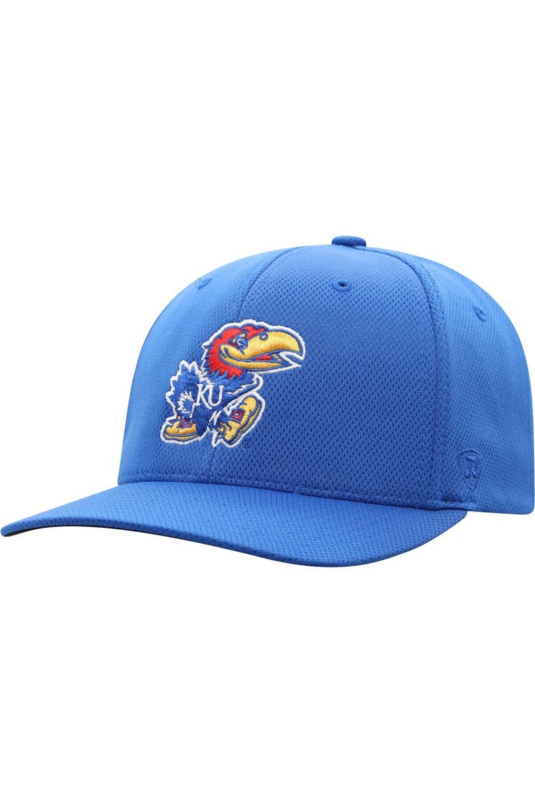 Men's Top of the World Royal Kansas Jayhawks Reflex Logo Flex Hat, Main, color, Royal