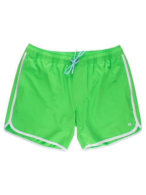 UPF50+ Sun Protected Men's Stretch Dolphin Hem Swim Trunks