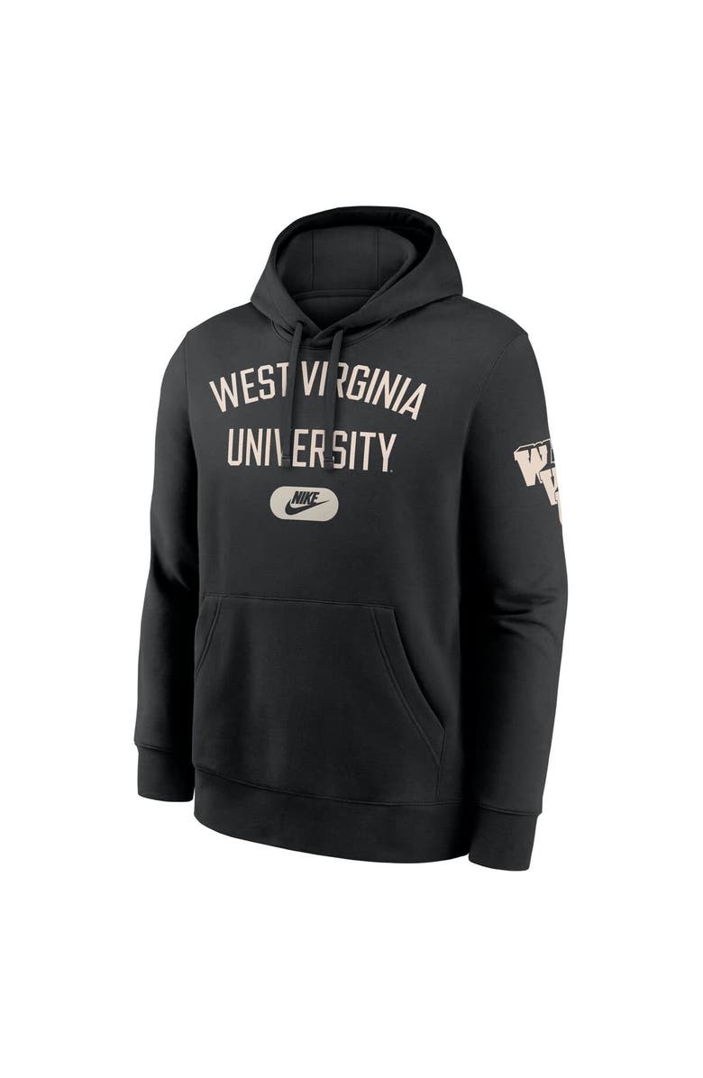 Nike Men's Nike Black West Virginia Mountaineers Club Fleece Fashion Hoodie, Alternate, color,