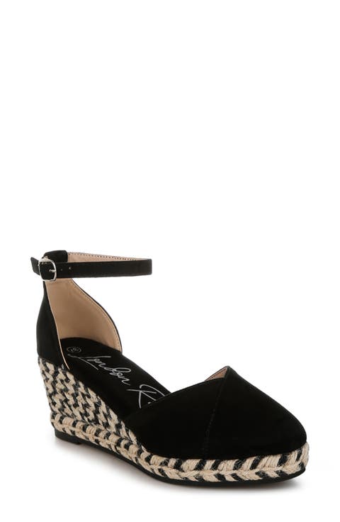 Nuclas Ankle Strap Espadrille Wedge Sandal