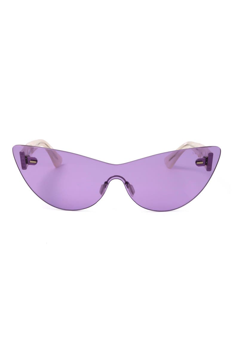54mm Mask Cat Eye Sunglasses, Main, color, CREAM