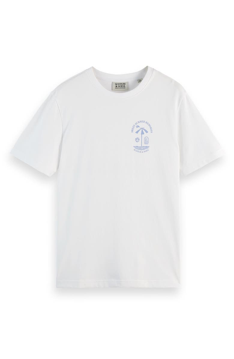 Scotch & Soda Regular Fit Chest Logo Graphic T-Shirt, Alternate, color, White