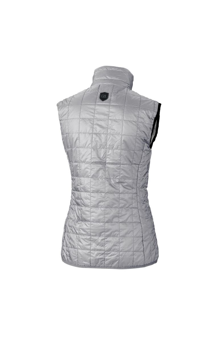 Cutter & Buck Women's Cutter & Buck Gray Tulsa Drillers Rainier PrimaLoft Eco Insulated Full-Zip Puffer Vest, Alternate, color, Gray