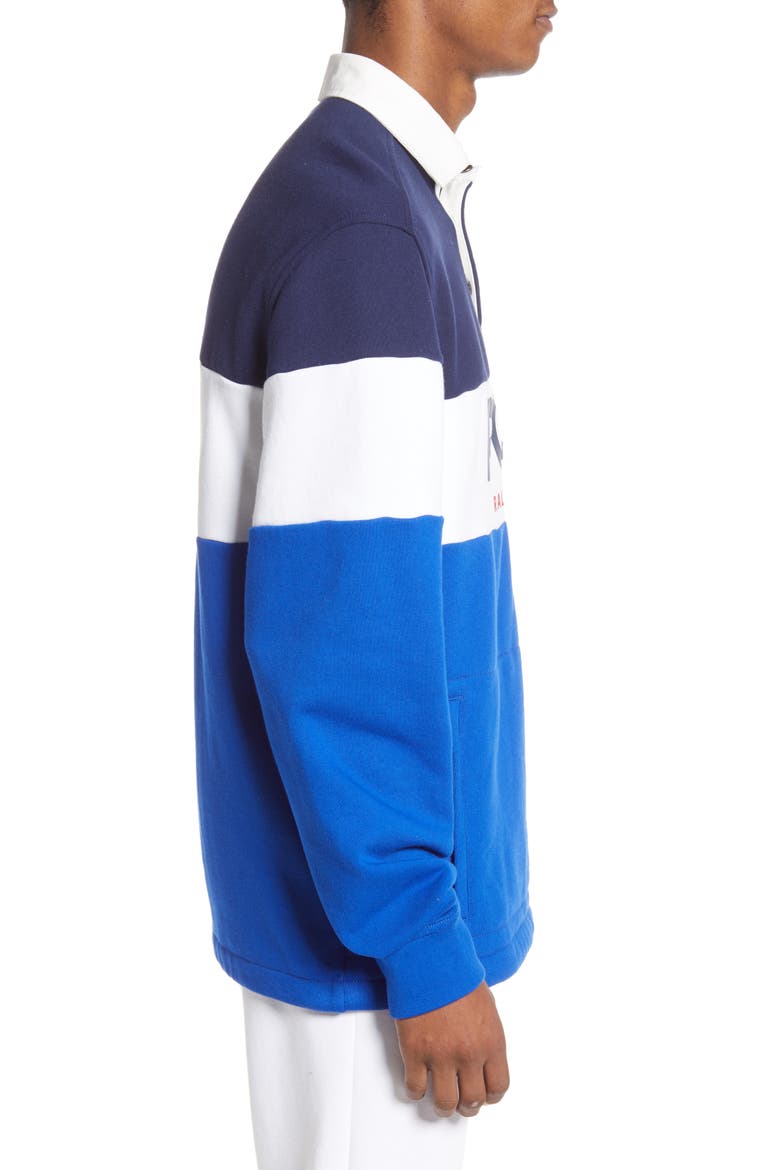 Colorblock Rugby Polo, Alternate, color, NEWPORT NAVY MULTI