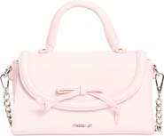 Madden Girl Faux Leather Top Handle Bag