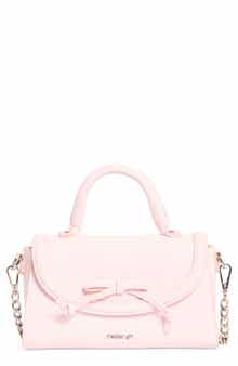 Madden Girl Faux Leather Top Handle Bag