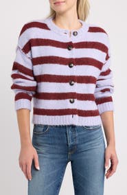 BDG Urban Outfitters Stripe Crewneck Cardigan