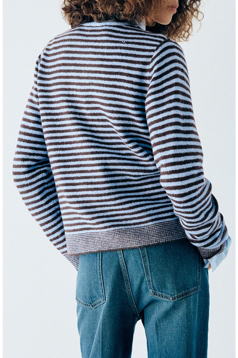 Cardigan & Scarf Set, Alternate, color, SKY BLUE