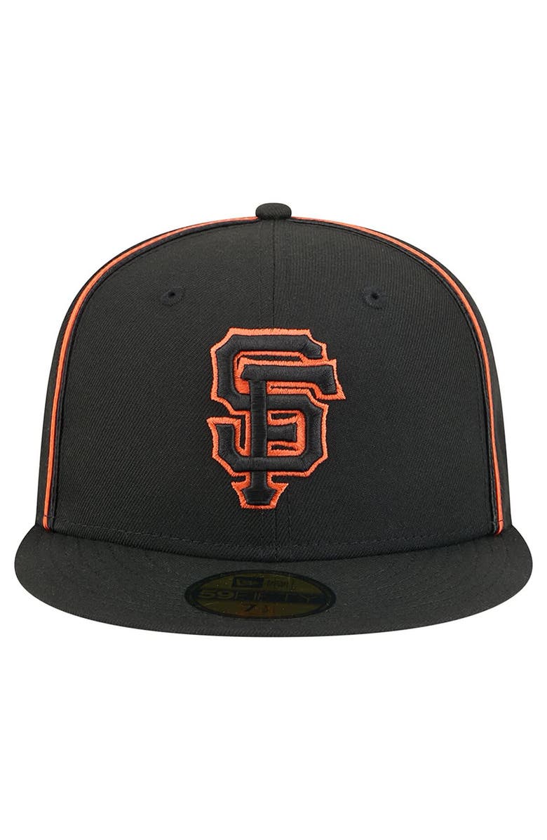 New Era Men's New Era Black San Francisco Giants Soutache 59FIFTY Fitted Hat, Alternate, color, Black