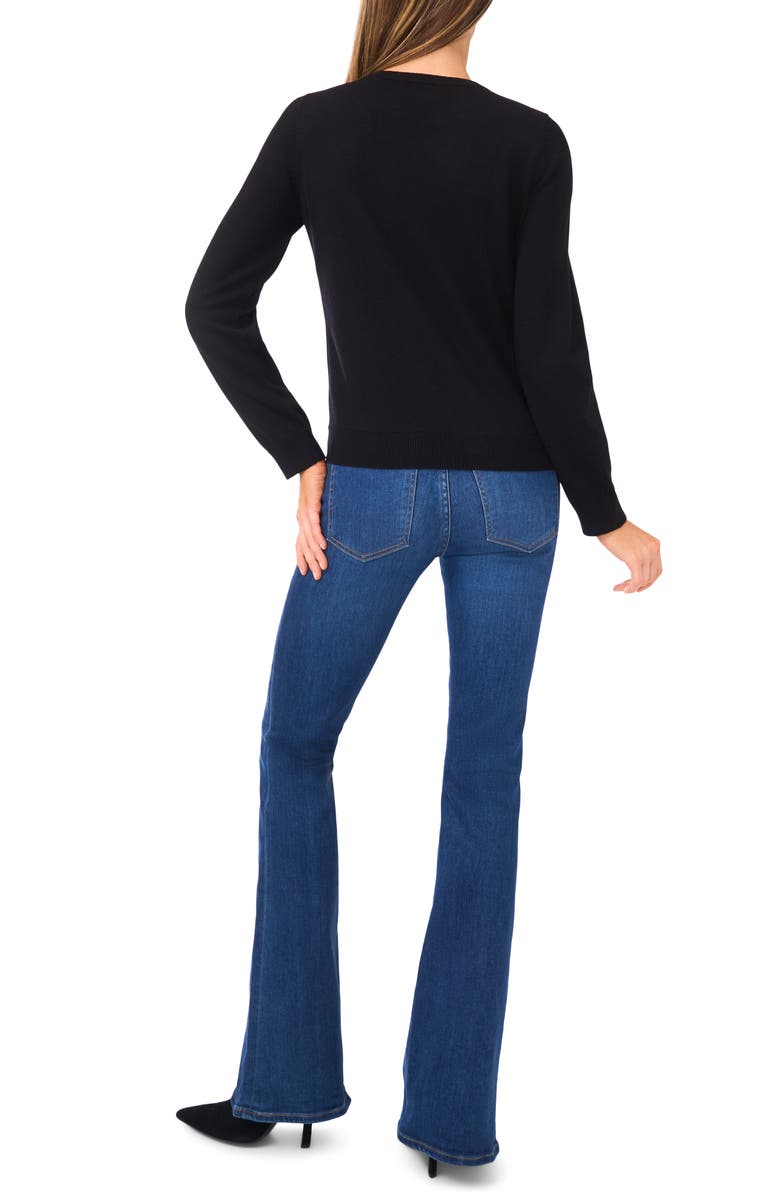 Halogen<sup>®</sup> Tank & Cardigan Set, Alternate, color, Rich Black