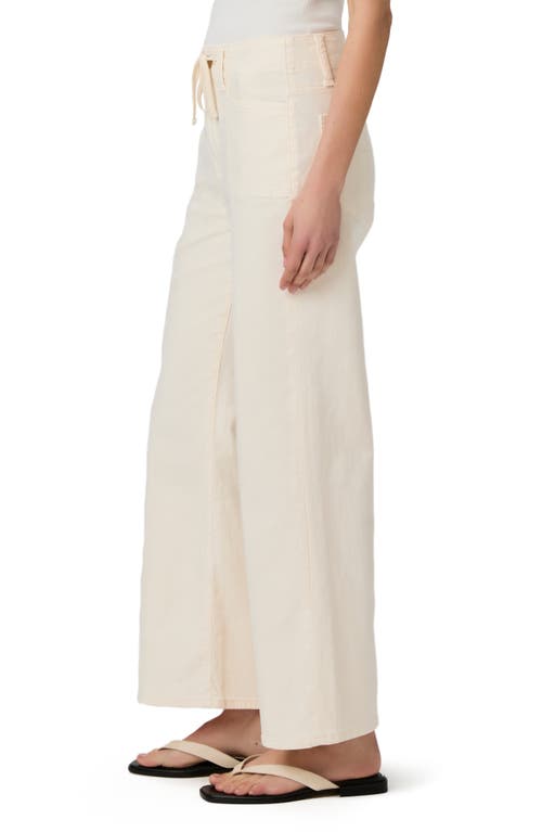 Paige Anessa Ankle Wide Leg Jean In Vintage Soft Sand In Quartz Sand