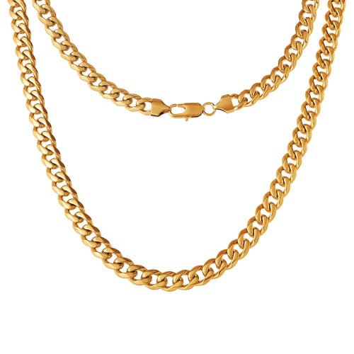 Lucky Brand Gold-tone Curb Chain Necklace In Gold