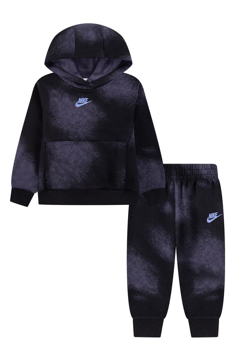 Nike Kids' Logo Fleece Pullover Hoodie & Joggers Set, Main, color, Black