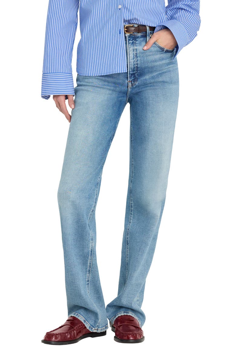 Soft-Tech Good True High Waist Straight Leg Jeans, Main, color, INDIGO1214