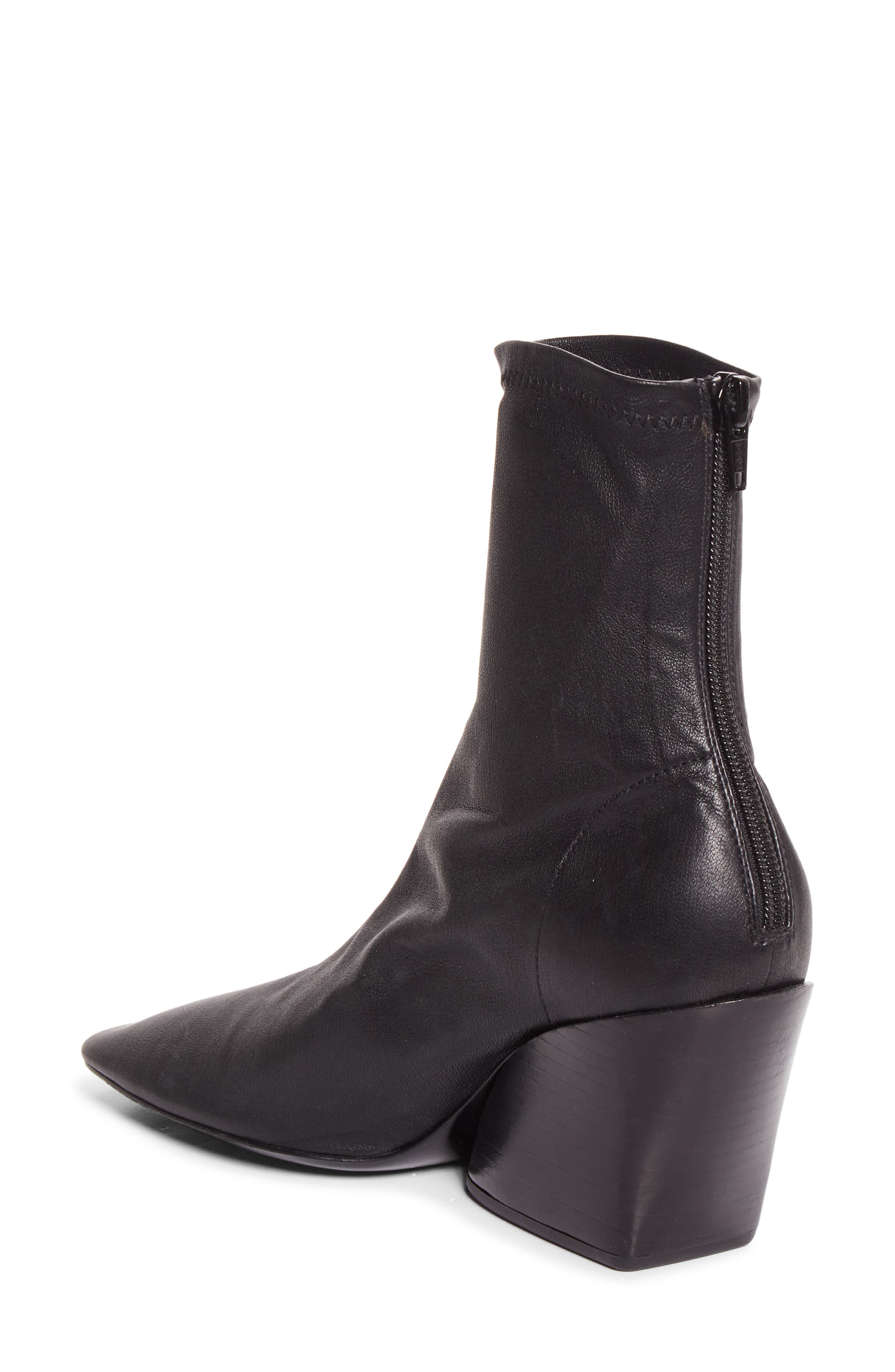 Proenza Schouler Slant Stretch Bootie, Alternate, color, Black