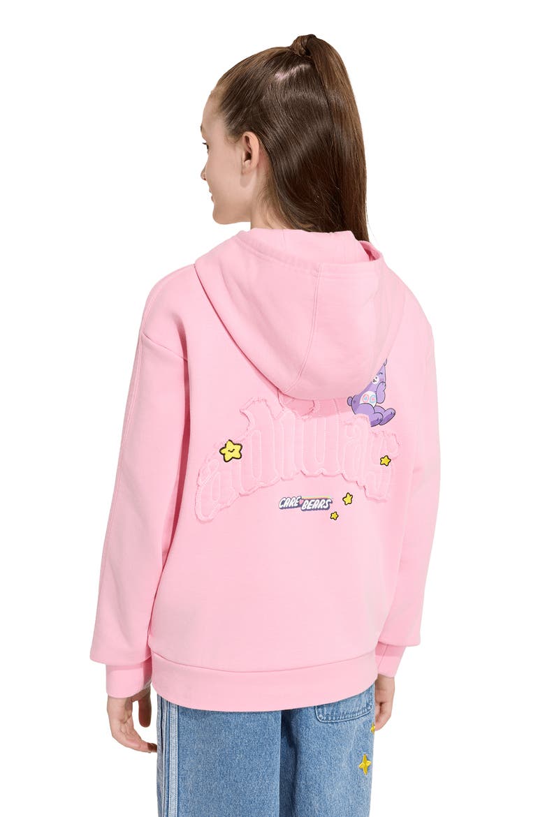 Kids' Originals Star Graphic Crop Hoodie, Alternate, color, LIGHT PINK