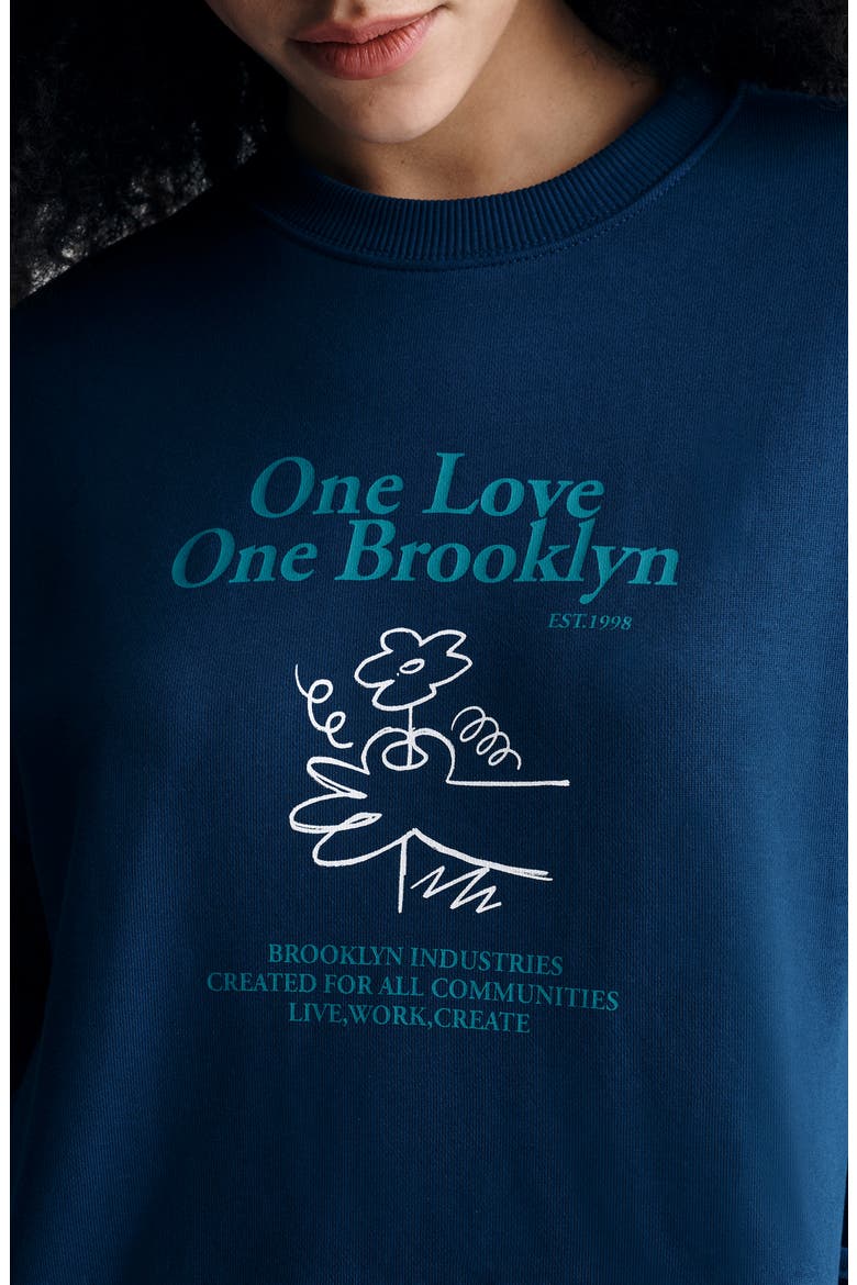 Graphic Sweatshirt, Alternate, color, NAVY PEONY