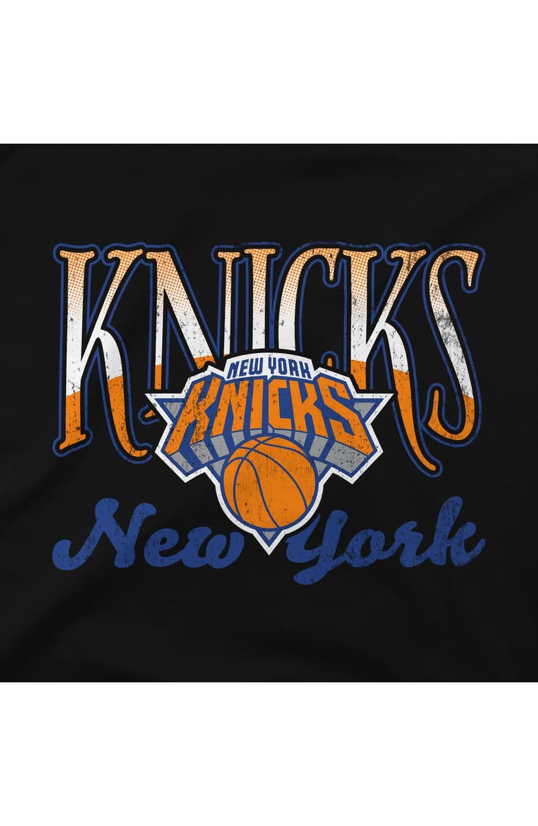 Stadium Essentials Unisex Stadium Essentials Black New York Knicks Sky High Fleece Sweatshirt, Alternate, color, Black