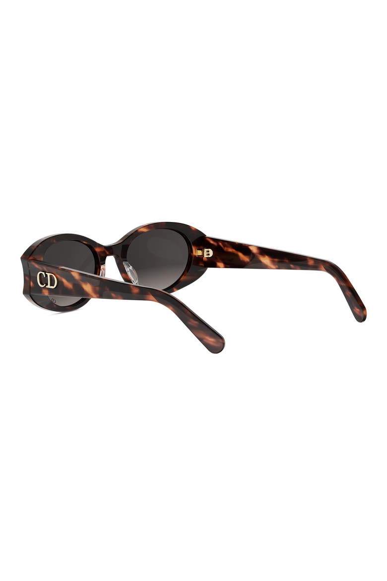 Glow B3I Gradient Oval Sunglasses, Alternate, color, RED HAVANA / GRADIENT SMOKE