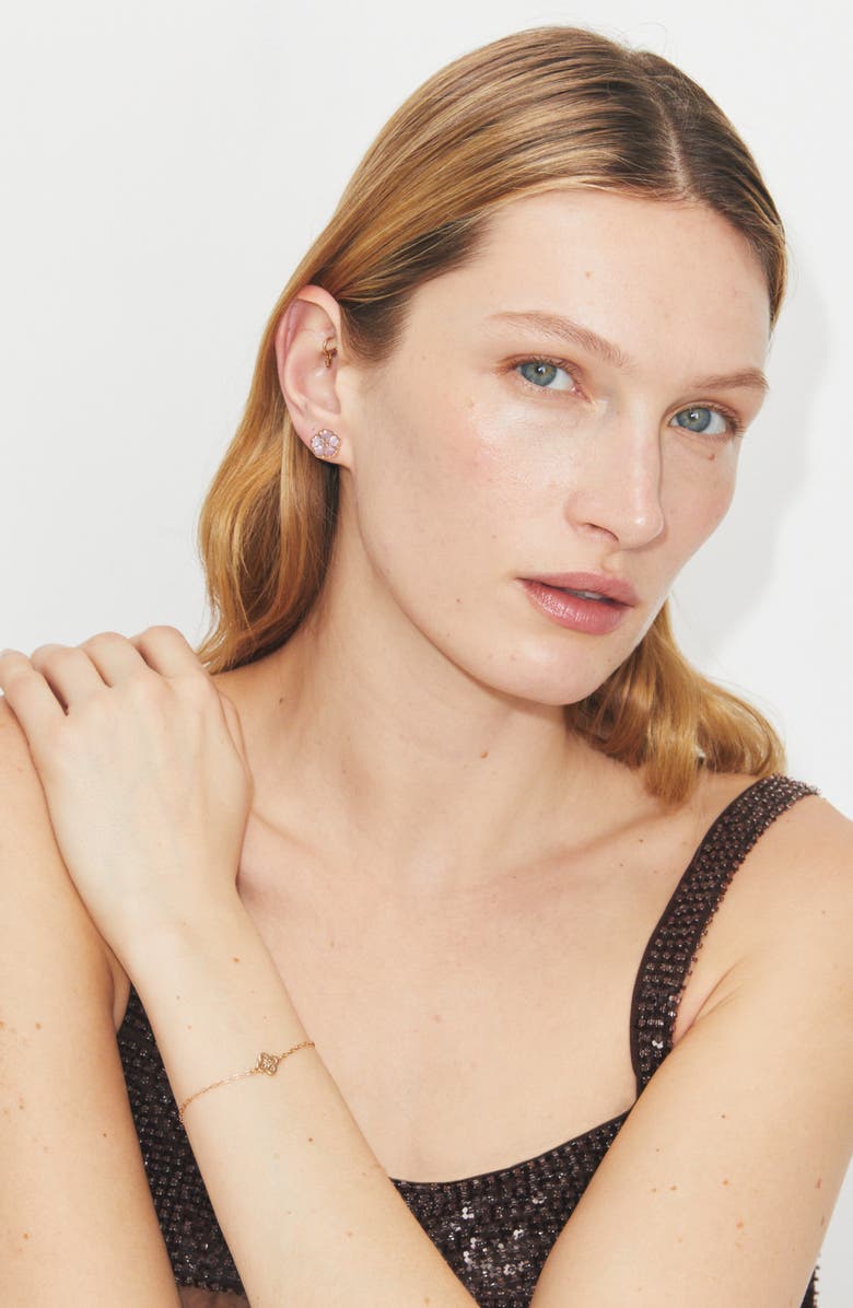 Tory Burch Forget Me Not Bracelet, Alternate, color, Tory Gold