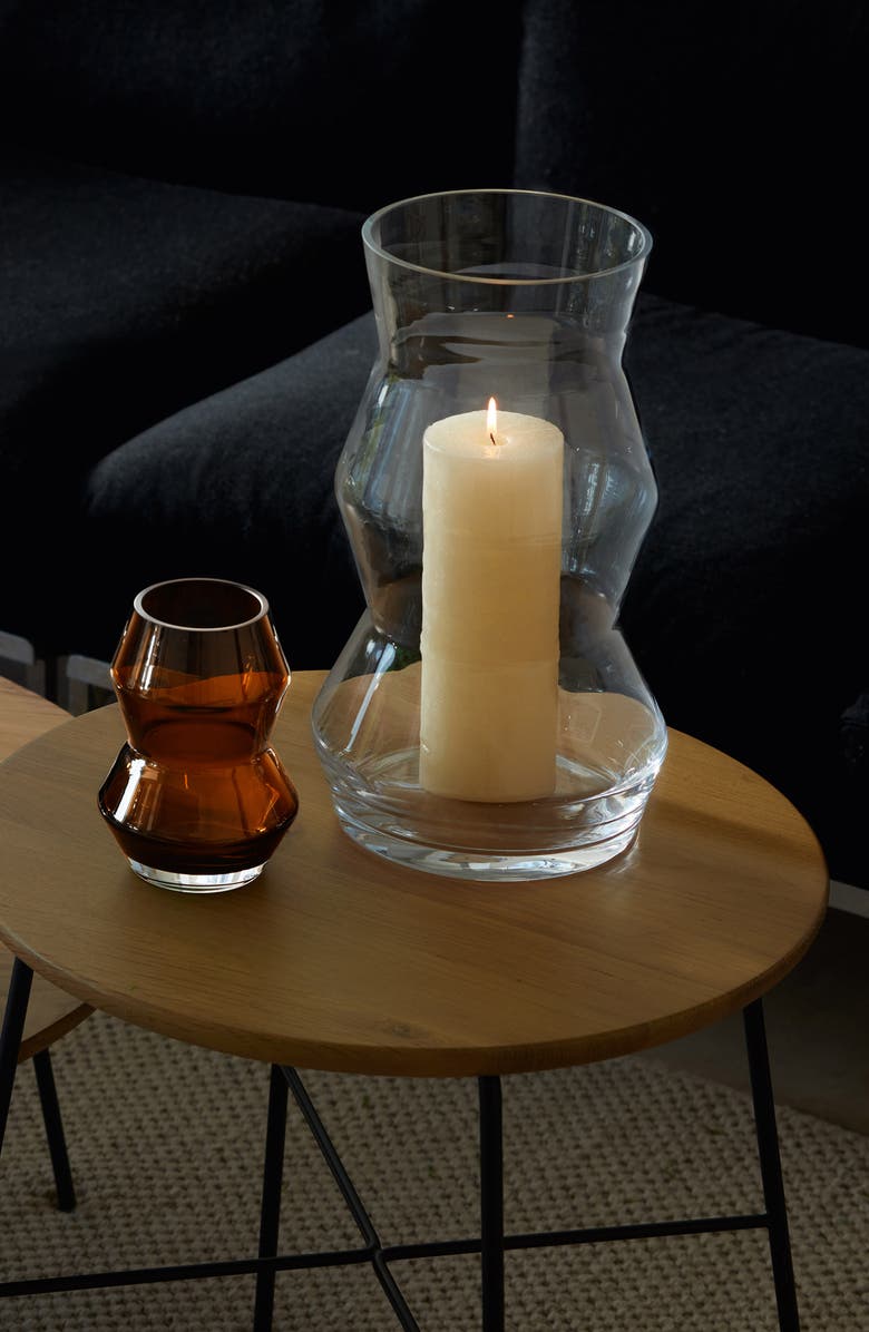 LSA Sculpt Glass Lantern/Vase, Alternate, color, Clear