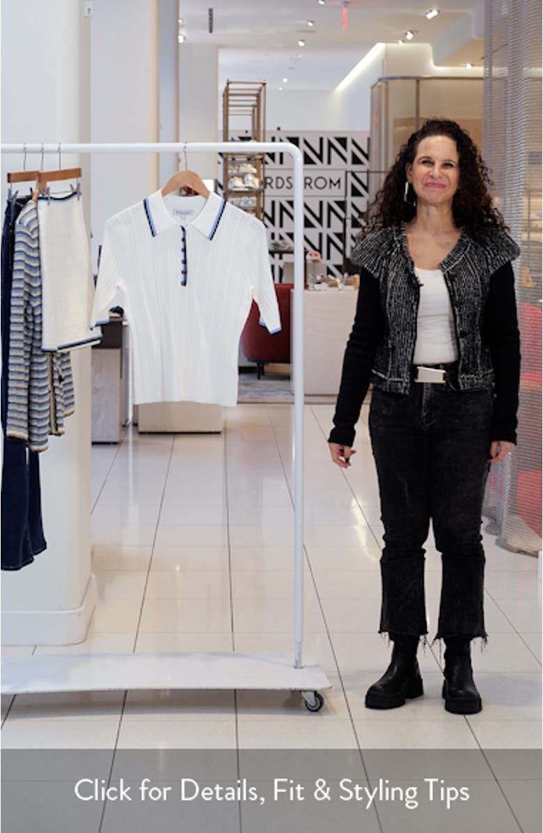 Soza Tipped Pointelle Sweater, sales video thumbnail