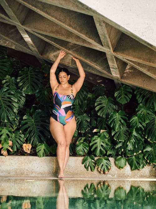 Villa Fresca Bella One-piece Swimsuit In Lush