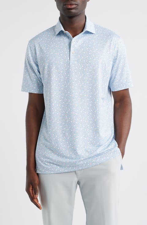 Ace of Spades Suit Print Performance Jersey Polo