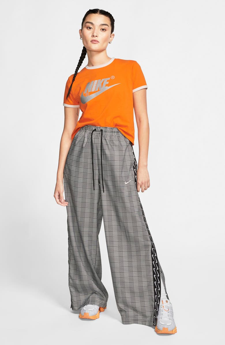 Nike x Olivia Kim NRG Futura Logo Tee, Alternate, color, Bright Ceramic