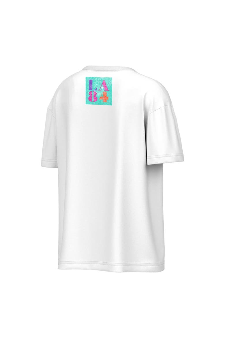 Men's Outerstuff White LA 1984 Summer Olympics Retro Grid T-Shirt, Alternate, color, White