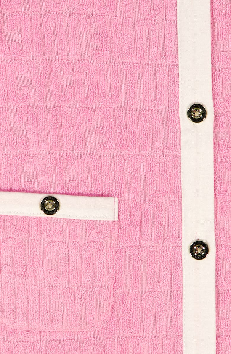 Juicy Couture Kids' Sleeveless Button Front Terry Dress, Alternate, color, Pink Multi