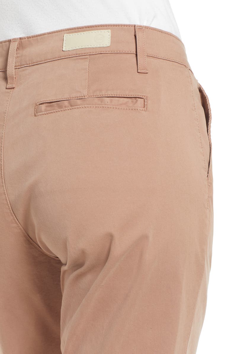 AG Caden Crop Twill Pants, Alternate, color, Mauve Orchid