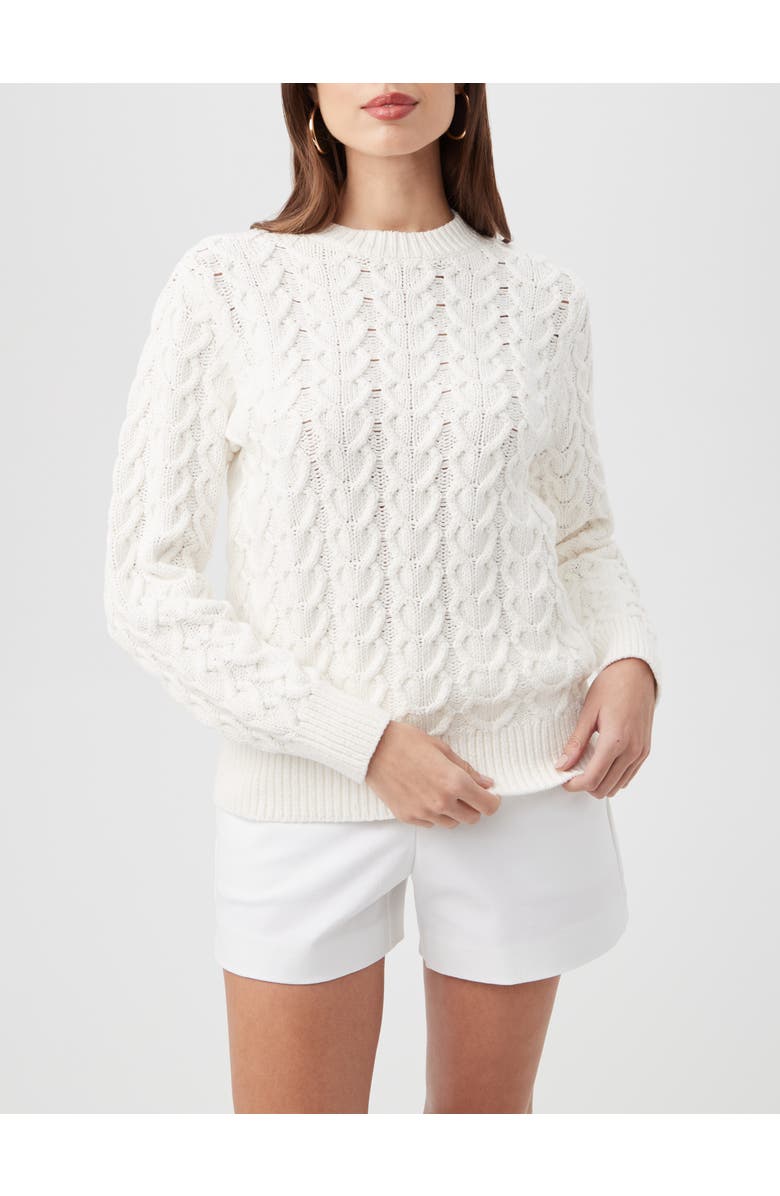 Trina Turk Corazon Sweater, Main, color, Whitewash