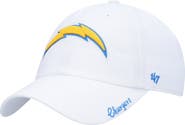'47 Women's '47 White Los Angeles Chargers Miata Clean Up Logo Adjustable Hat
