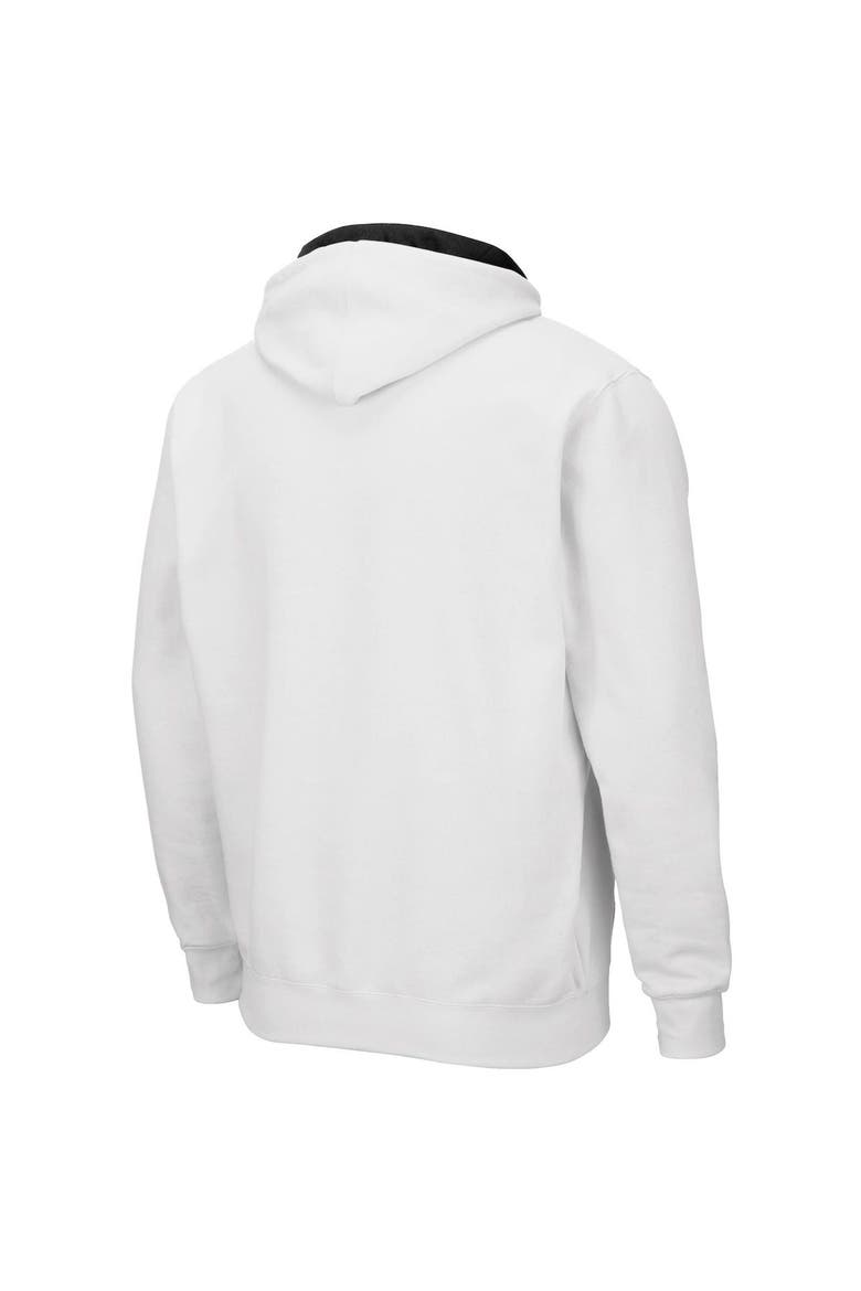 Men's Colosseum White Army Black Knights Arch & Logo 2.0 Full-Zip Hoodie, Alternate, color, White