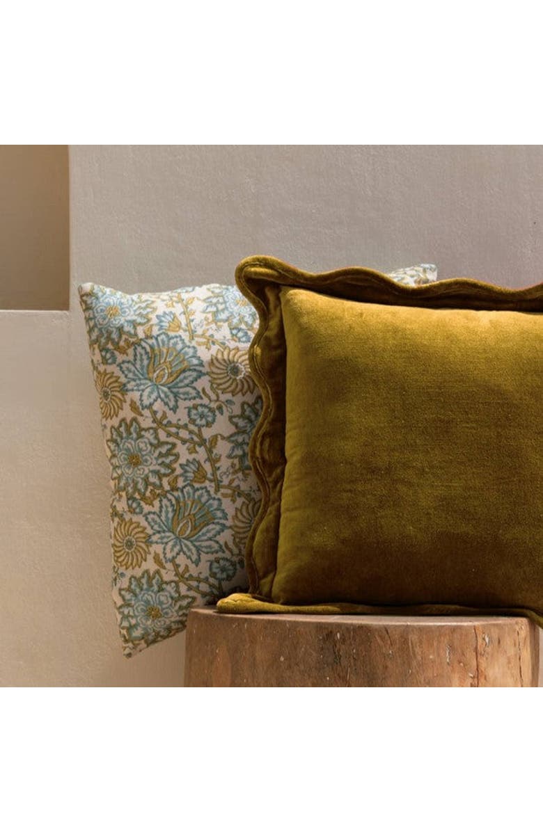 Mela Artisans Scallop Velvet Pillow - Cover Only, Alternate, color, 
