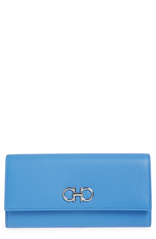 Ferragamo Double Gancio Leather Wallet On A Chain