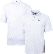 Cutter & Buck Men's Cutter & Buck White ECU Pirates Virtue Eco Pique Tile Recycled Polo