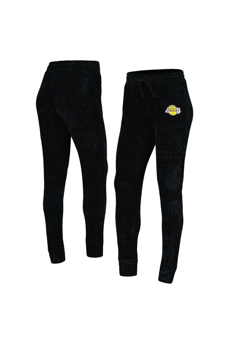 Women's College Concepts Black Los Angeles Lakers Linger Pants, Alternate, color, Black