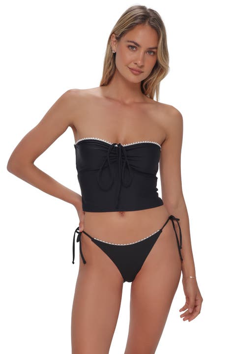 Pom Pom Dolly Crop Top Bikini Swimsuit