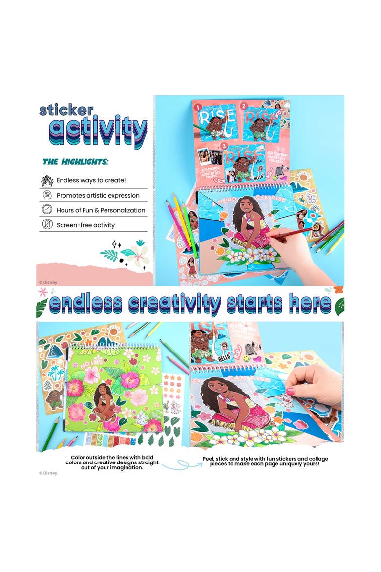 Sticker & Collage Activity Set, Disney Moana 2, Kids 8+, Alternate, color, Multicolored