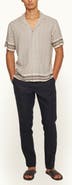 Orlebar Brown Griffon Lino Tailored Fit Smart Italian Linen Trousers
