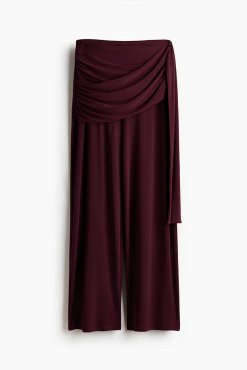 Draped Jersey Trousers