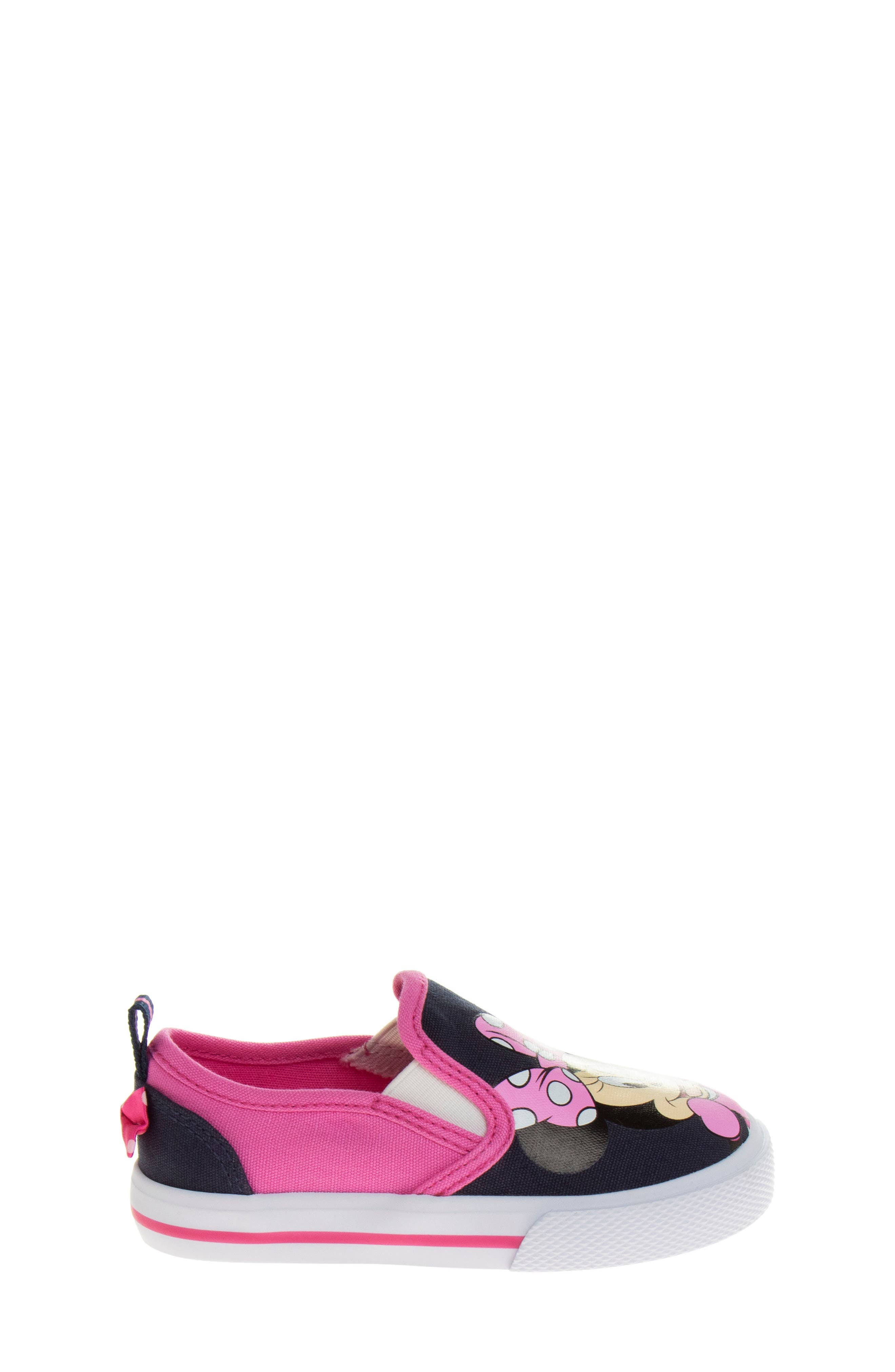 JOSMO x Disney<sup>®</sup> Kids' Minnie Mouse Slip-On Sneaker, Alternate, color, Navy/ Fuchsia