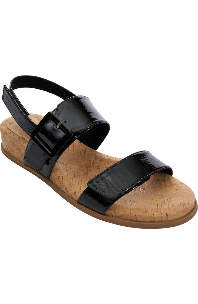 VANELi Nelly Wedge Sandal, Main, color, Black