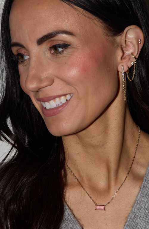 Nickel & Suede Lucia Statement Earrings